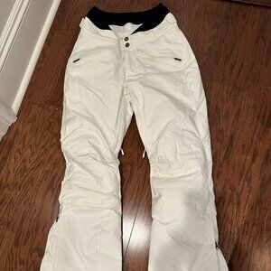 Women's Spyder White Ski Pants - Size 8